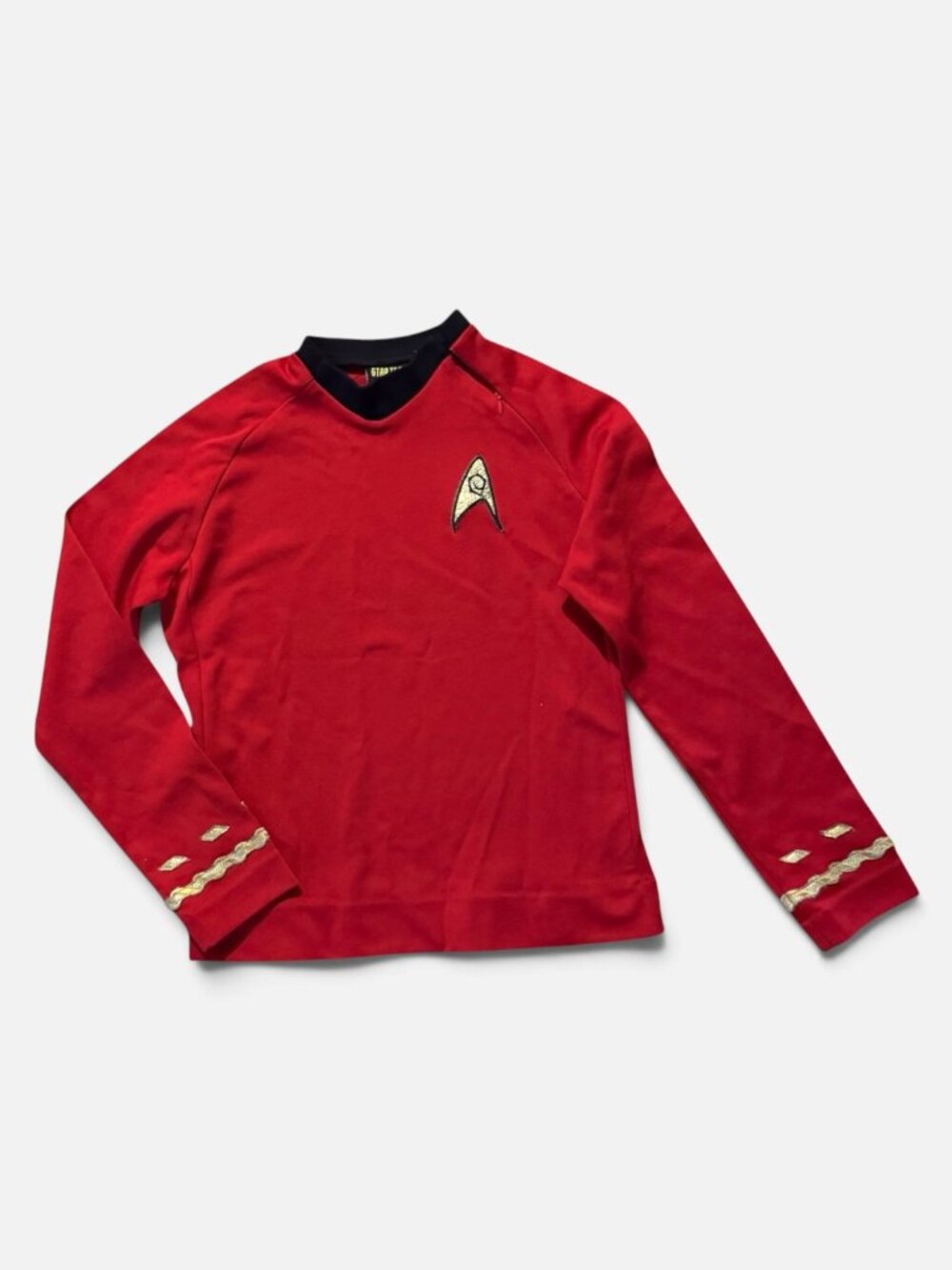 Cosplay Star Trek Original Series Starfleet Captain Kirk Red Command Top Sz M